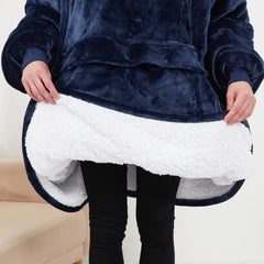 Don't Wake the Bear – Hooded Sherpa Fleece Blanket
