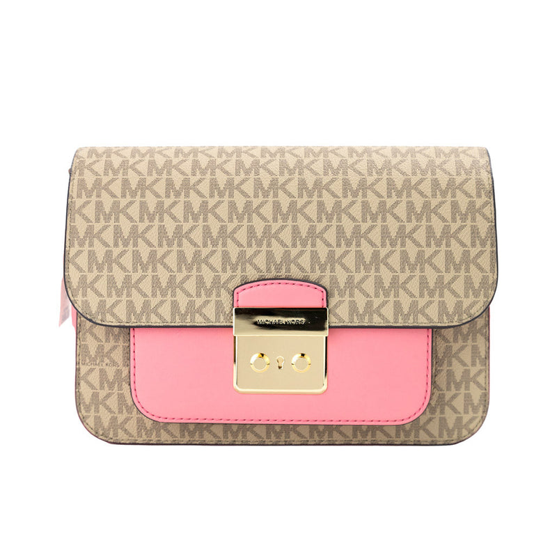 Michael Kors Sloan Editor Leather Flap Crossbody Bag