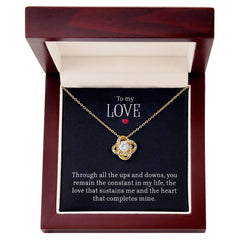 To My Love - Love Knot Necklace
